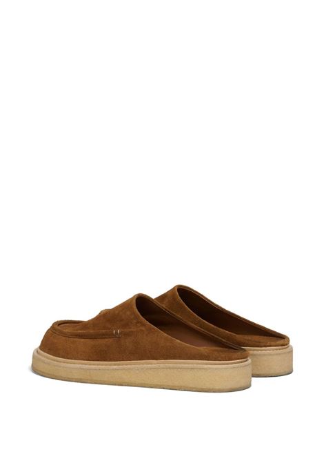 sabot suede uomo marroni MARNI | SBMR004004 P524600M30